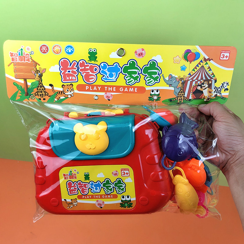 玩具趣味过家家背包套装组合钓鱼切水果餐具积木儿童培训班幼儿园