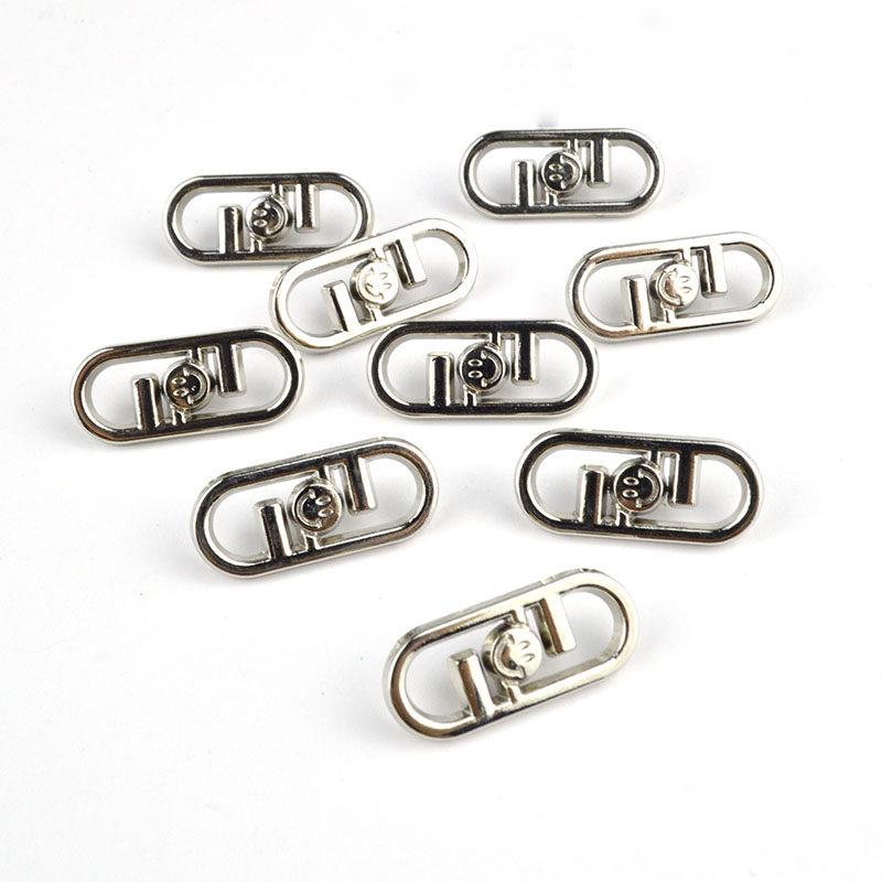 金属不规则椭圆镂空笑脸银纽扣呢大衣针织开衫外套衬衣裤裙装饰扣,居家布艺,纽扣,淘宝优惠券,粉丝福利购,淘宝优惠卷