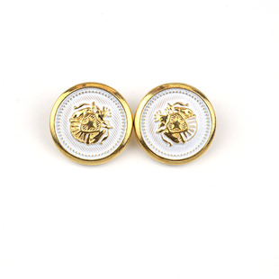 金属圆形金边横纹昆虫金色纽扣大衣貂毛风衣毛衣西装裤裙装饰扣子