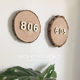 牌 天然原木片门牌贴北欧日式 创意实木质民宿房间数字贴号码 木落