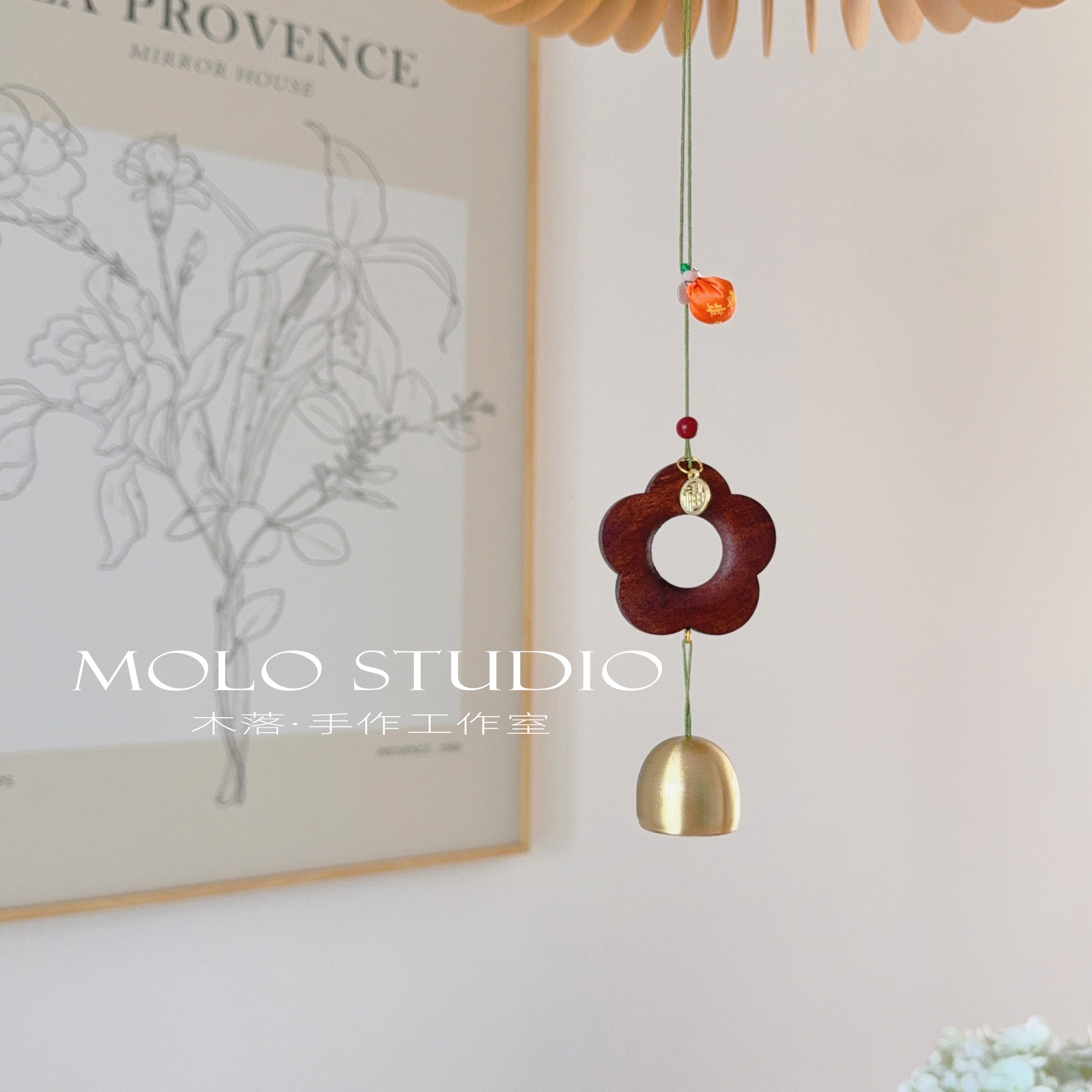 "迎福"原创中式祈福喜庆装饰铃铛挂件过年氛围感门上装饰风铃礼品,特色手工艺,其他特色工艺品,淘宝优惠券,粉丝福利购,淘宝优惠卷