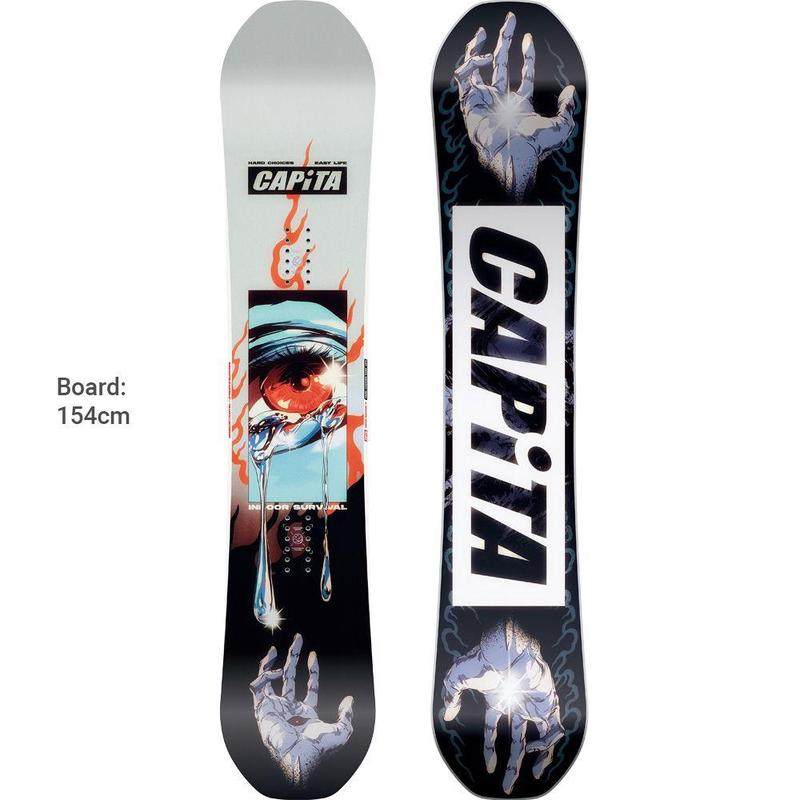 代购CAPITA男士滑雪板Carving反应灵敏轻量化True TwinMeta Core