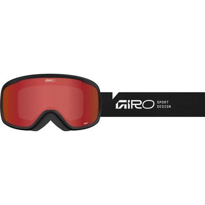 代购Giro男女滑雪镜防雾宽视野OTG兼容抗冲击黑色红色镜片
