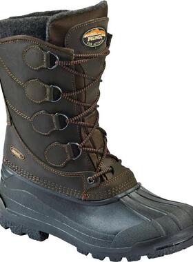 代购Meindl男士雪地靴保暖防水防滑户外靴高筒系带冬季靴