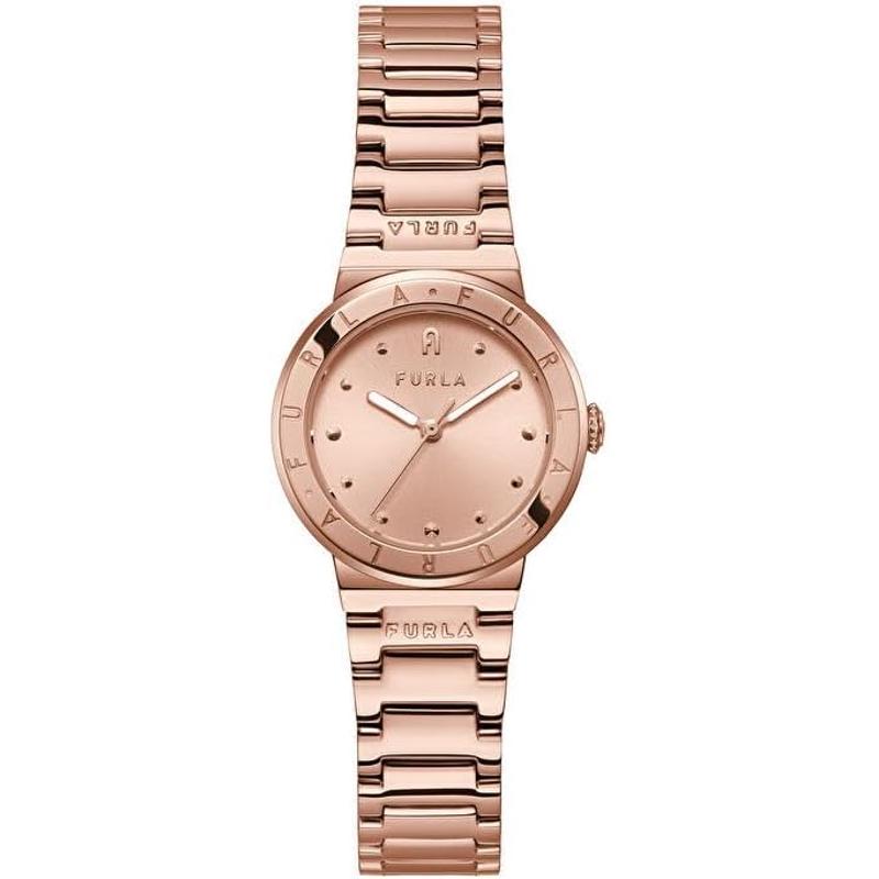 FURLA/芙拉玫瑰金表盘玫瑰金表带腕表防水轻奢女表