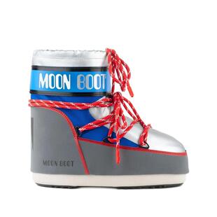 代购MOON BOOT女士雪地靴保暖防滑耐磨轻便系带高筒红色鞋带