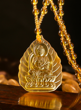 琉璃佛牌吊坠搭配两款琉璃项坠阿弥陀佛莲花佛牌吊坠