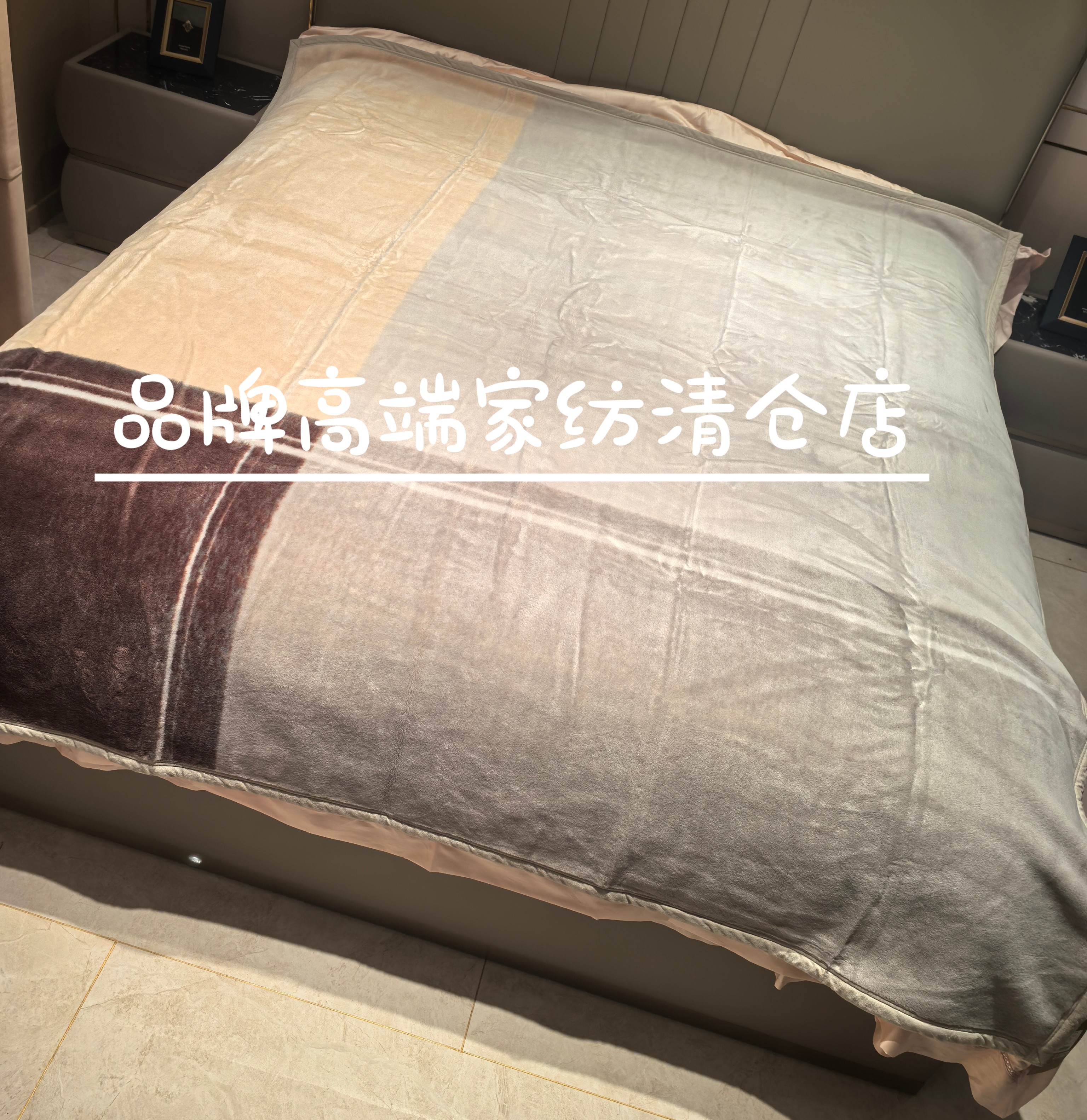 专柜正品澳洲进口羊毛毯休闲毯 Q0302粹富士山秋美丽诺羊毛盖毯