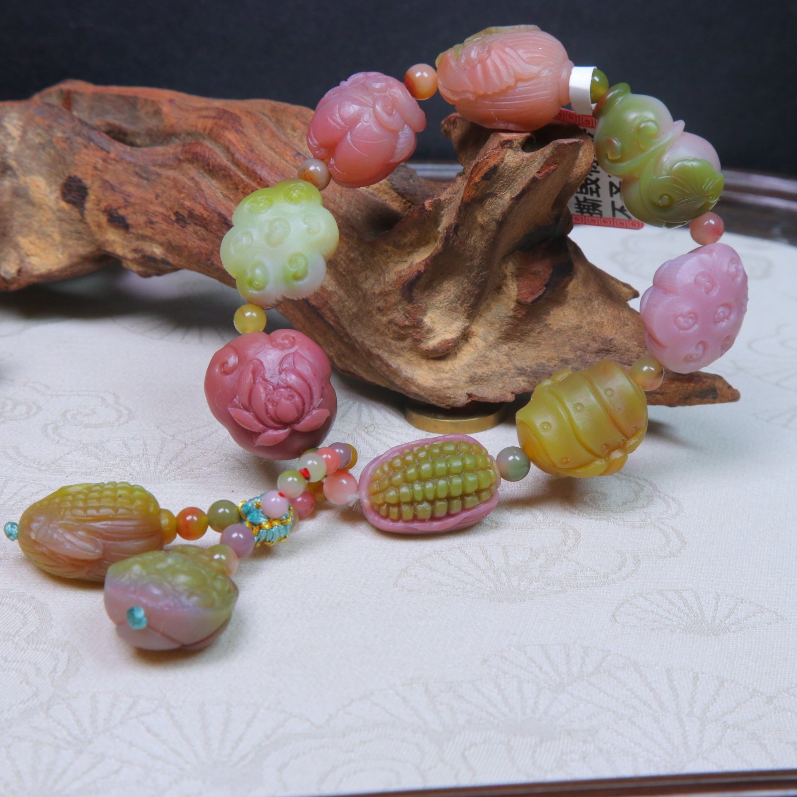 盐源玛瑙手串俏色巧雕玉米手串蛋蛋收藏级别送闺蜜朋友同事礼物,珠宝/钻石/翡翠,手饰,淘宝优惠券,粉丝福利购,淘宝优惠卷