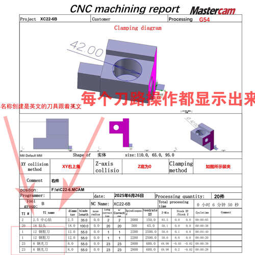 Mc英文版自动程序单Mastercam英文版自动程式单2022-2026程序单