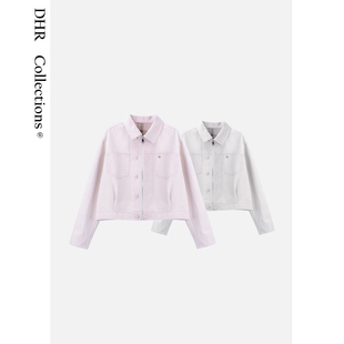 豆豆DA 酷飒风ins潮翻领时尚 简约外套女 26CW7756 牧野清风