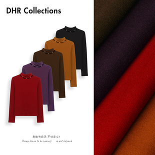 T恤双面绒上衣 贴肤软糯百搭长袖 25DD185 蚕丝发热绒 豆豆10