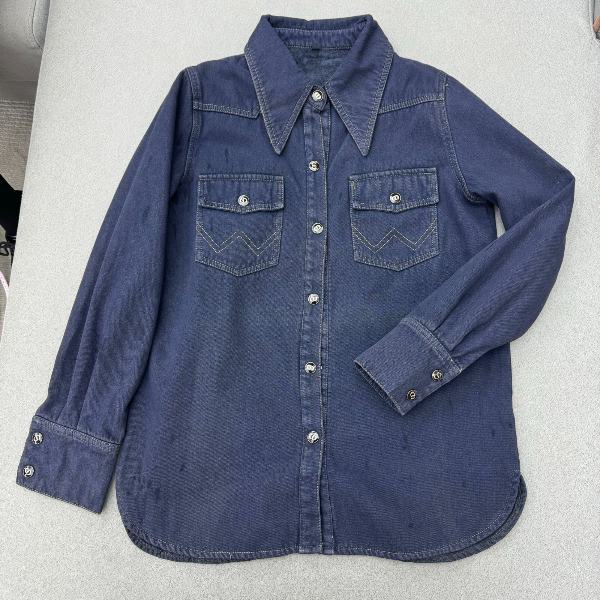 DHR COLLECTTIONS豆豆 加绒牛仔衣女D0112