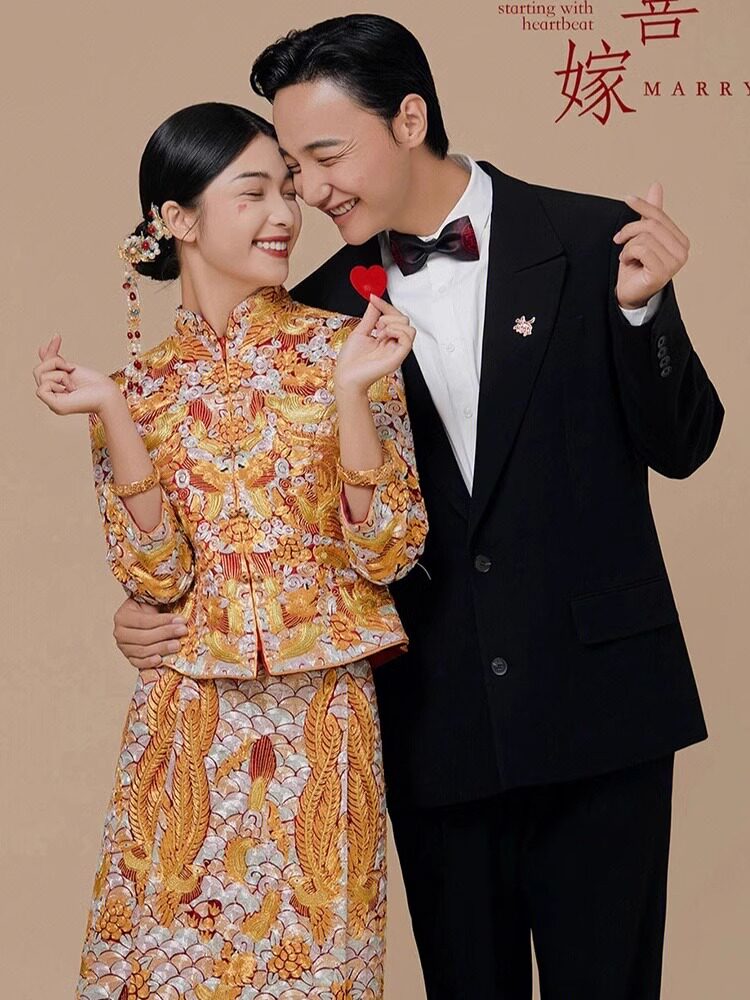 龙凤褂新娘2025新款褂皇高端新中式嫁衣显瘦敬酒服高级秀禾服褂后