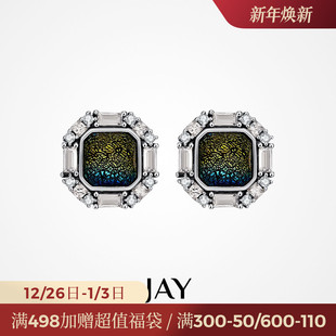 JAY欧美冷淡风耳环夸张小众独特耳钉女小众设计感925银耳饰复古