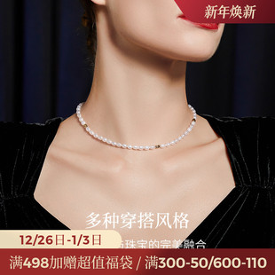 JAY光影淡水珍珠项链女款 锁骨链女高级感脖子chocker颈链 2025新款