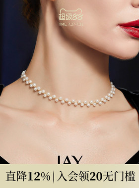 JAY法式小米珠仿珍珠项链夏季