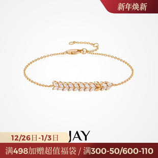 JAY璀璨穗芒925银手链轻奢小众精致首饰女士高级感手饰品生日礼物