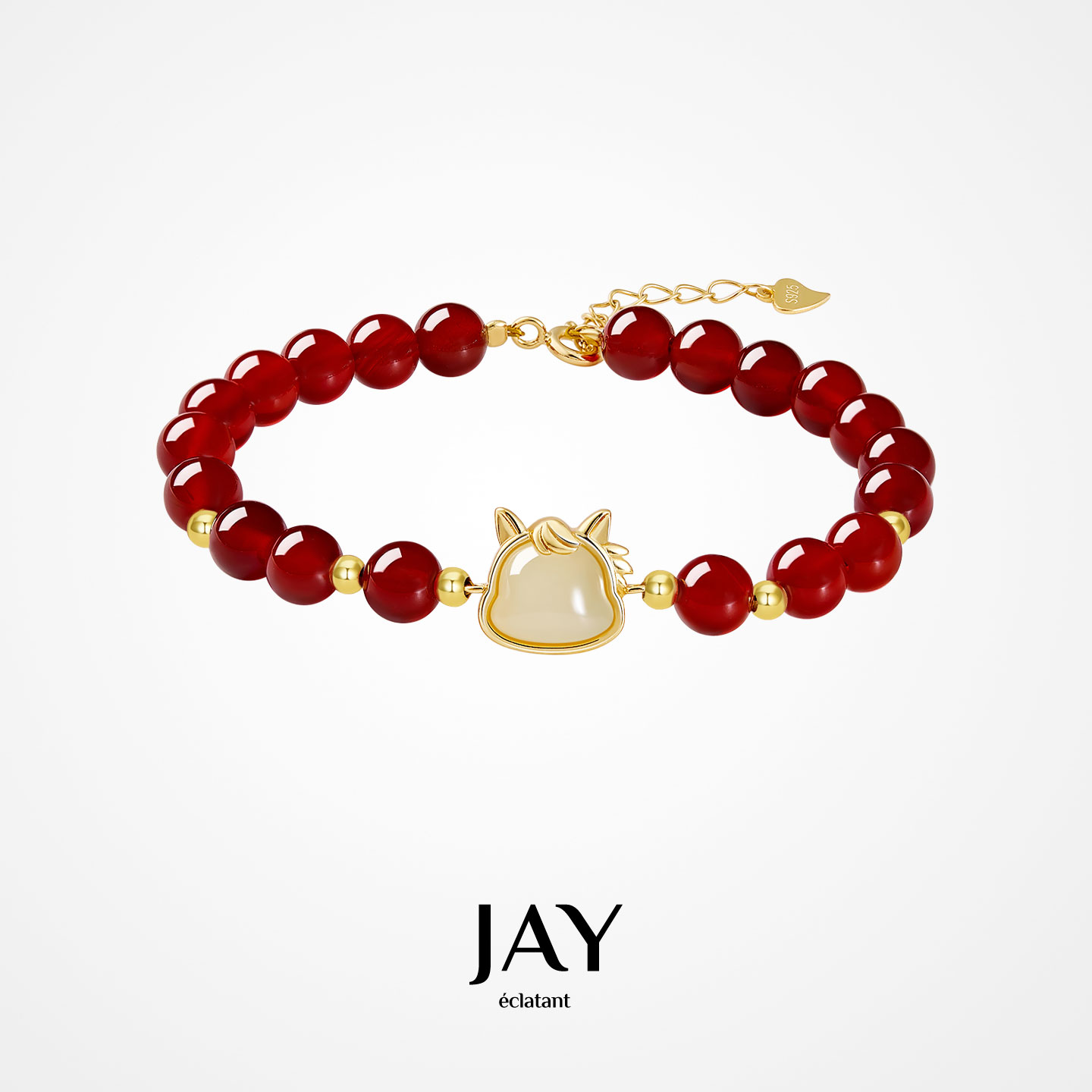 JAY红玛瑙小马手饰2026新年礼物