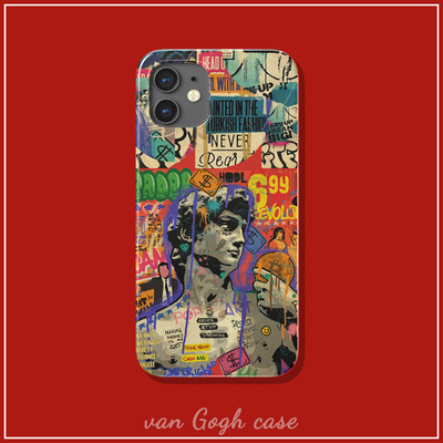 米开朗基罗雕塑涂鸦艺术手机壳