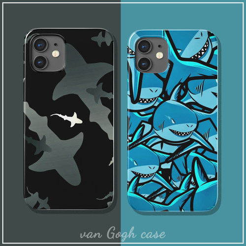 美式个性简约鲨鱼酷炫手机壳菲林