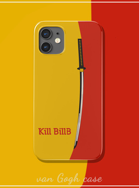 艺术昆汀电影简约抽象杀死比尔手机壳适用于苹果15promax全包iPhone14promax菲林三星s23+华为mate60/nova10