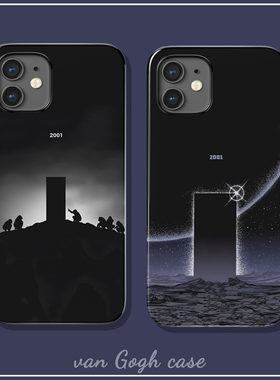 简约电影风2001太空漫游艺术手机壳适用于iPhone15promax全包苹果14小米13荣耀magic4三星s23/note20u红米K70