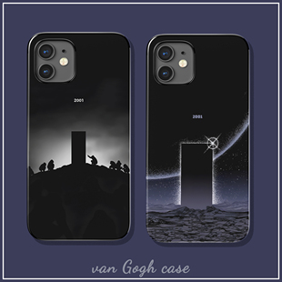 简约电影风2001太空漫游艺术手机壳适用于iPhone15promax全包苹果14小米13荣耀magic4三星s23/note20u红米K70