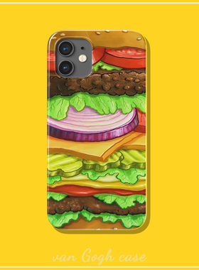 海绵宝宝美味蟹黄堡创意动漫手机壳适用于苹果14promax华为nova12活力版菲林iPhone 16三星s24u荣耀200小米15