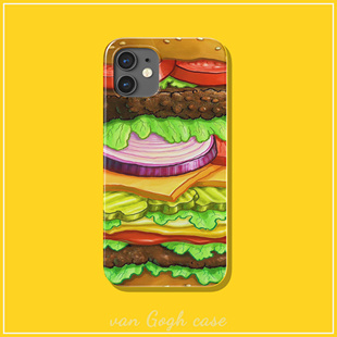 海绵宝宝美味蟹黄堡创意动漫手机壳适用于苹果14promax华为nova12活力版 16三星s24u荣耀200小米15 菲林iPhone