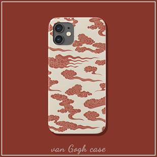 小众禅意国风祥云唯美手机壳适用于iPhone15promax华为mate60荣耀100菲林vivoy73苹果13 nova12三星s23全包xr