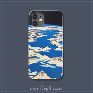手机壳适用于华为mate40小米13pro苹果14plus全包iPhone13三星s21菲林vivox80 创意美式 漫画风地球蓝个性