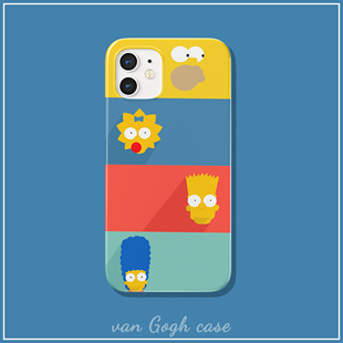 vivox80半包 小米13菲林iphone14promax苹果13卡通荣耀70 辛普森一家美式 动漫手机壳适用于华为nova9三星s20