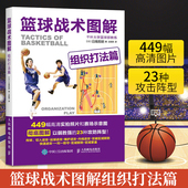 篮球战术图解组织打法篇449幅高清实拍23种攻防阵型零基础篮球基础与战术攻防基础入门技巧技术战术图解篮球教练教学教材书