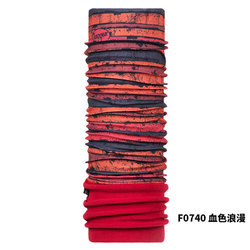TUTNGEAR户外头巾骑行吸湿排汗防紫冬季保暖抓绒头巾围脖分段式