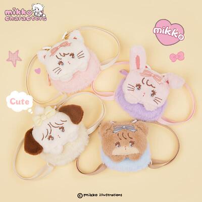 【日本代购】正版Mikko耳机包挂件lolita毛绒玩偶背包包挂饰书包