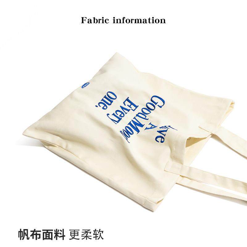 【日本购】简约百搭字母单肩帆布包大容量上班通勤百搭小个子托特,箱包皮具/热销女包/男包,时尚帆布包,淘宝优惠券,粉丝福利购,淘宝优惠卷