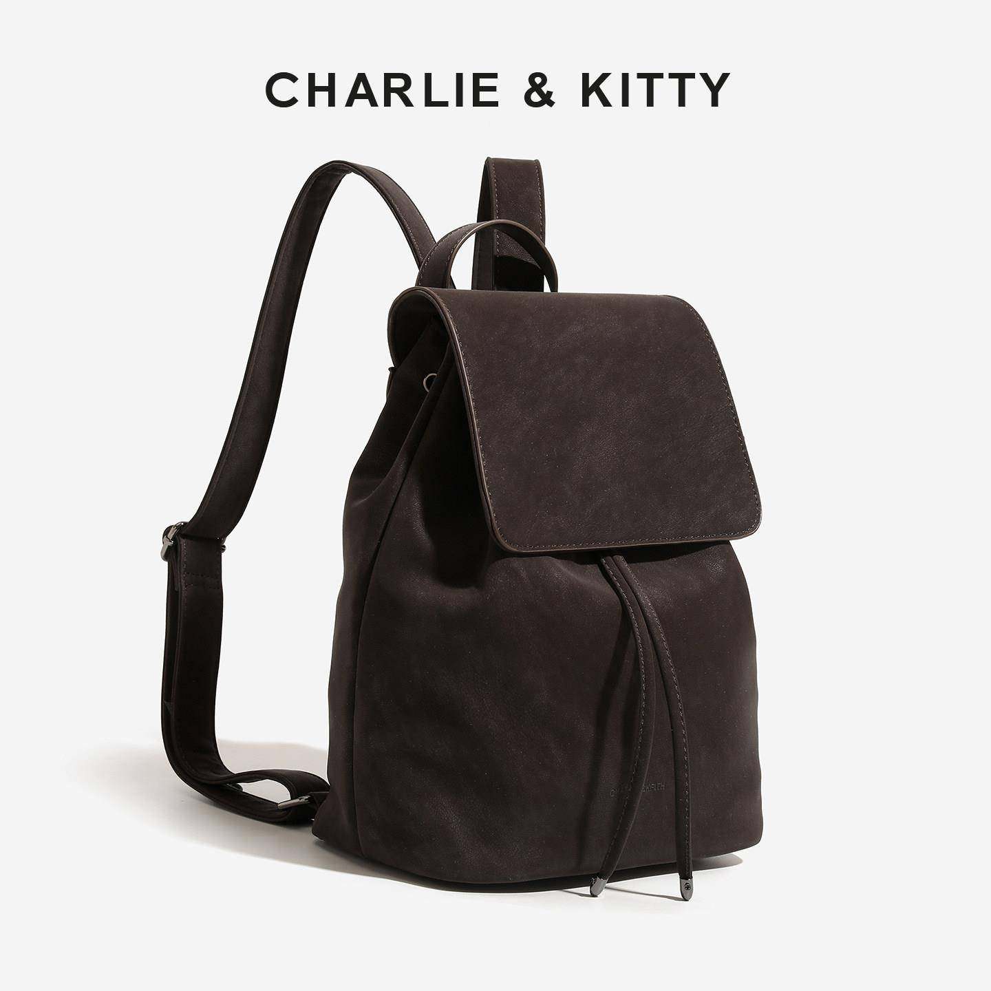 【赵露思同款】&复古双肩包女翻盖抽绳背包通勤包女,箱包皮具/热销女包/男包,托特包,淘宝优惠券,粉丝福利购,淘宝优惠卷