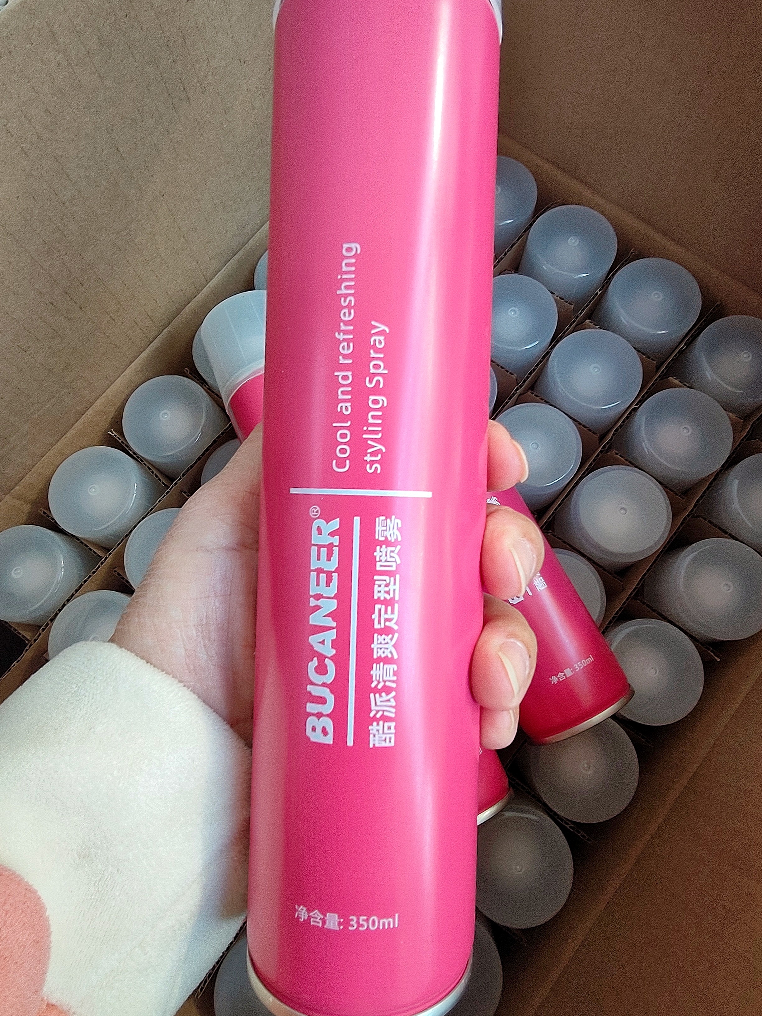 拳霸酷派清爽定型干胶喷雾清爽不油腻柔和细腻亮泽清香定型造型