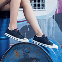 Giày vải đôi Xtep 2018 xu hướng cổ điển mới đơn giản - Plimsolls top giày sneaker nam