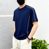 定制T恤短袖 男宽松休闲男女圆领定制班服工作服中考高考印字印图