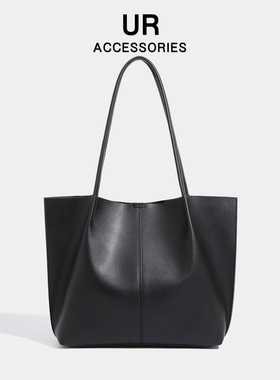 UR箱包大包休闲风托特包包2025新款复古手提单肩包子母包真皮女包