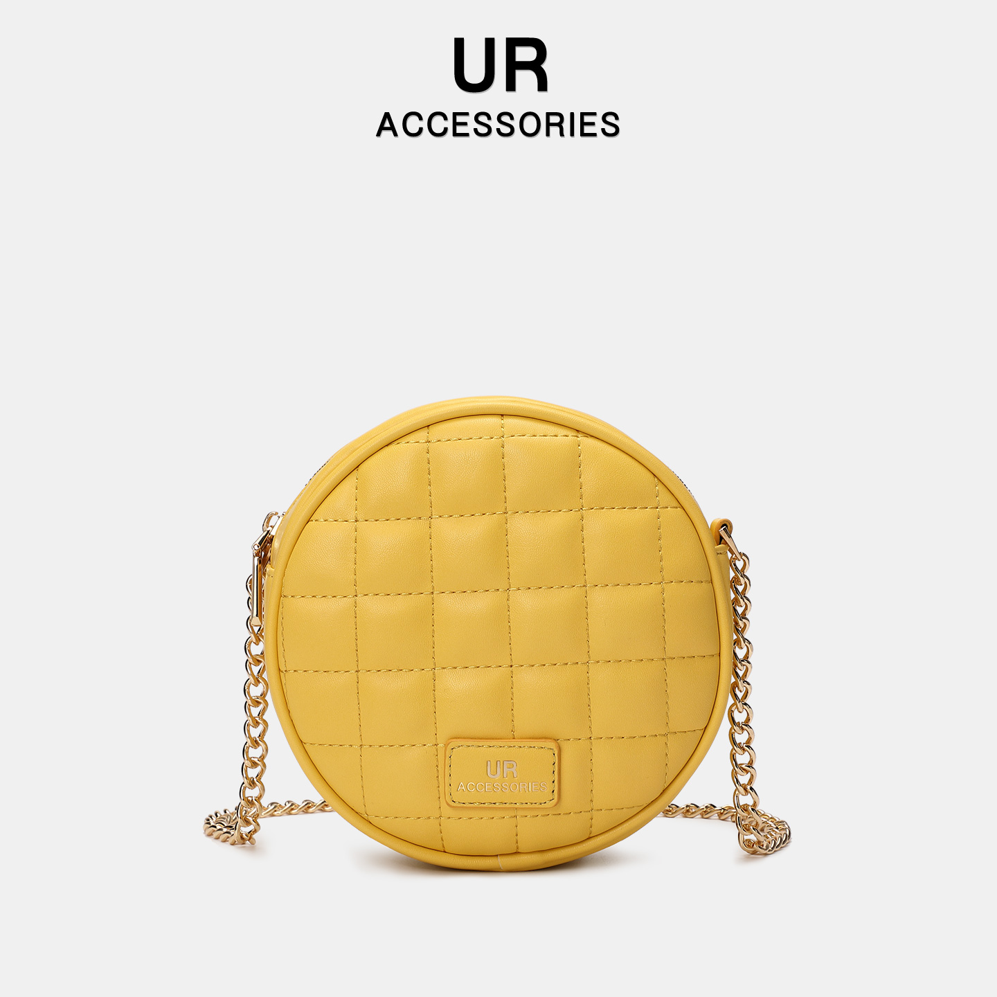 【旗舰店】可爱链条菱格小圆包