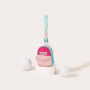 趣味小众包包挂件创意多巴胺彩色小书包零钱包手机保护壳挂饰挂绳