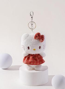 趣味包包挂件helloKT猫毛绒玩偶公仔钥匙扣书包背包挂饰女小礼物