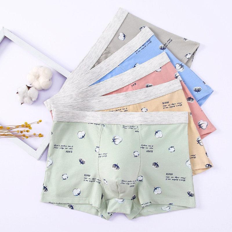 学生高中生初中生大童青少年发育期纯棉平角男孩13周岁以上四角裤,女士内衣/男士内衣/家居服,男平角内裤,淘宝优惠券,粉丝福利购,淘宝优惠卷