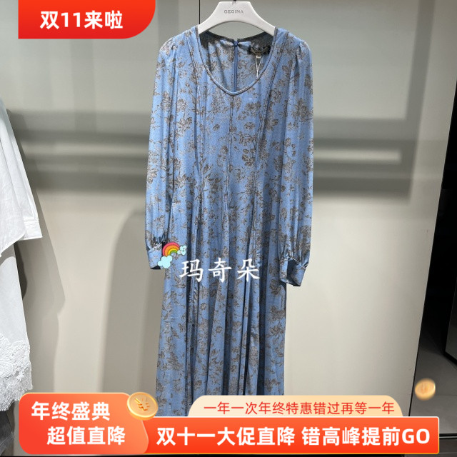GEGINA吉吉娜2025秋冬专柜正品 连衣裙 GC21F038-4980