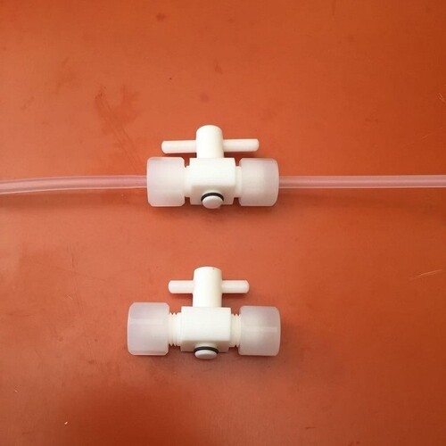 聚四氟开关阀PTFE直通卡套球阀