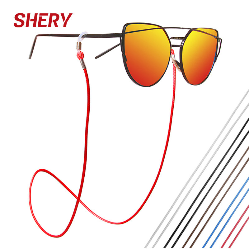 眼镜绳韩国时尚腊绳眼镜链子女挂脖眼睛防滑防掉链条复古眼镜绳子