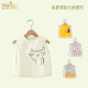 百变奇迹宝宝罩衣纯棉无袖 画画衣男女孩防水反穿衣婴儿饭兜围裙